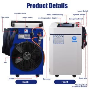 Detailed parts layout of RECI fiber handheld laser welding machine