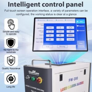 Intelligent touchscreen control panel for EYTOOLS 200W 300W Pulse Laser Cleaning Machine