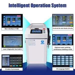 Intelligent touchscreen interface of scotle handheld fiber laser welding machine