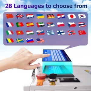 Multi-language interface of lithium battery welding machine for global users