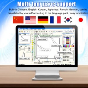 Multi-language supported by eytools UV laser marking machine