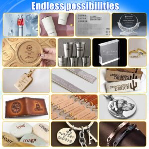 Personalized Engraving on Metal Tags, Jewelry, and Leather Items with UV Laser engraving machine