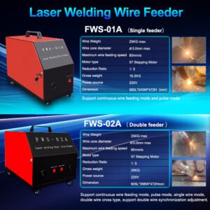 Single and double wire feeder options for 4-in-1 handheld laser welding machine