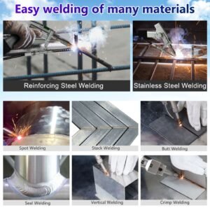 Welding samples by 5-in-1 laser welding machine