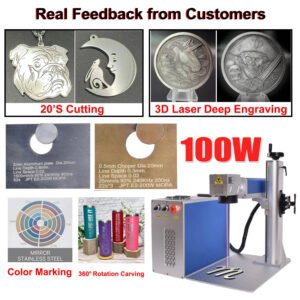 3D fiber laser marking machine application