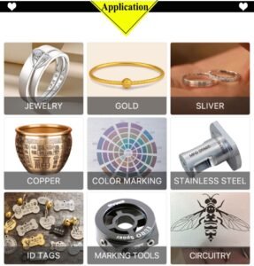 Application for 300W fiber laser marking machine for stainless steel