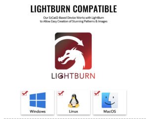 EYTOOLS UV Laser Engraver compatible with LightBurn software.