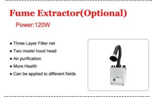 Fume extractor for UV laser marking machine