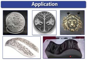 samples by 3D fiber laser marking machine